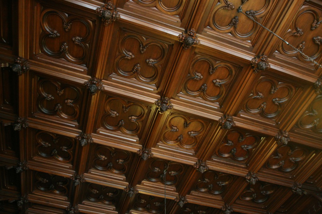 Wood Library Ceiling at The Hermitage - St. Petersburg, Russia