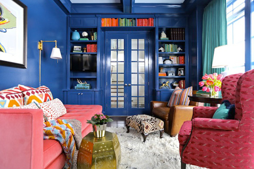 Color Crush Cobalt and White, Interior Design by Summer Thornton Design