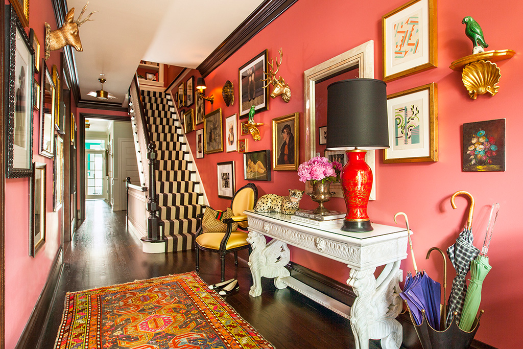 Color Love: Coral, Gold and Black, Interior Design by Summer Thornton Design