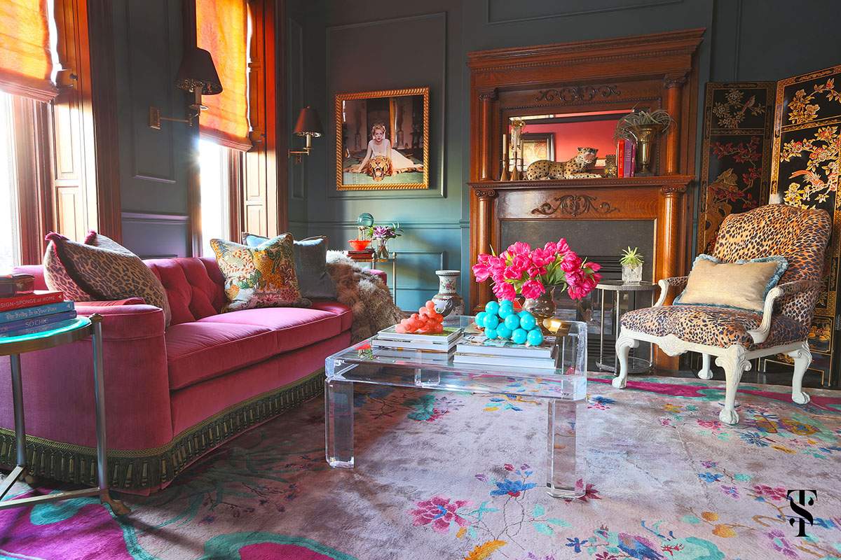 Lincoln Park Vintage, Kitchen, Living Room, Leopard Print, Interior Design by Summer Thornton 