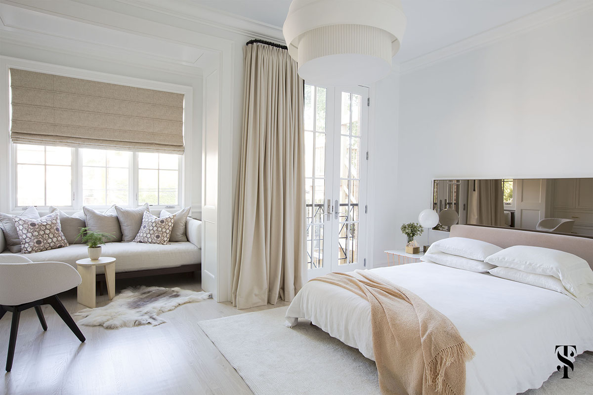 Lincoln Park Modern, Neutral Master Bedroom, Interior Design by Summer Thornton Design