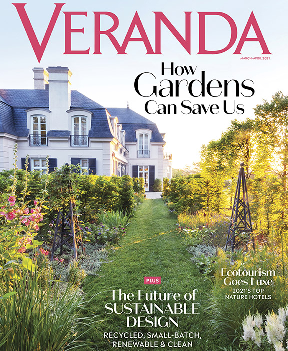 Veranda magazine cover march april 2021 featuring Summer Thornton